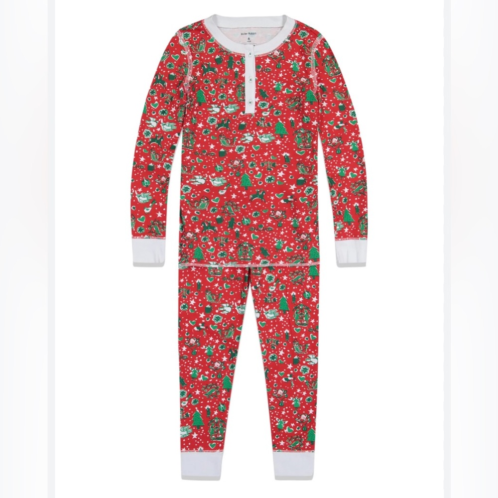 Roller Rabbit x Maisonette Holiday Medley Pajama Set- Size 2